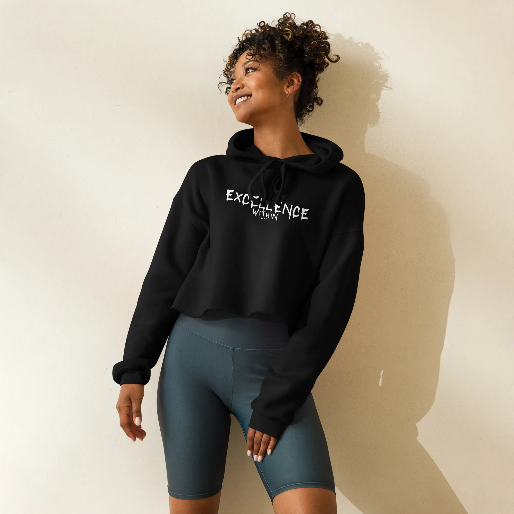 EXCELLENCE WITHIN: Crop Hoodie
