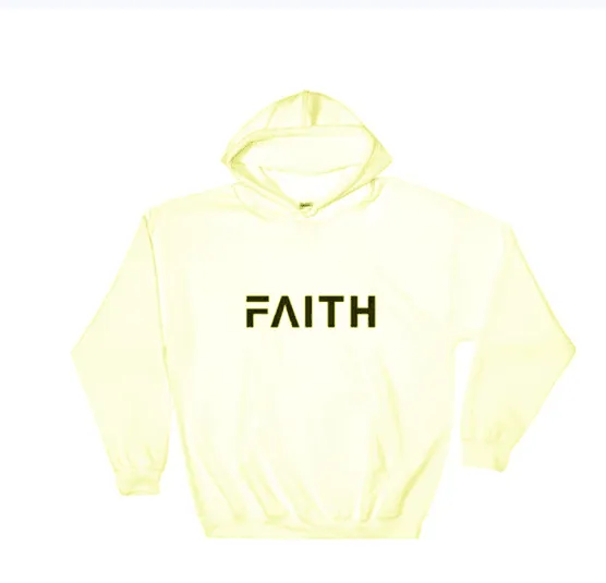 Faith Letter Print Women Hoodies
