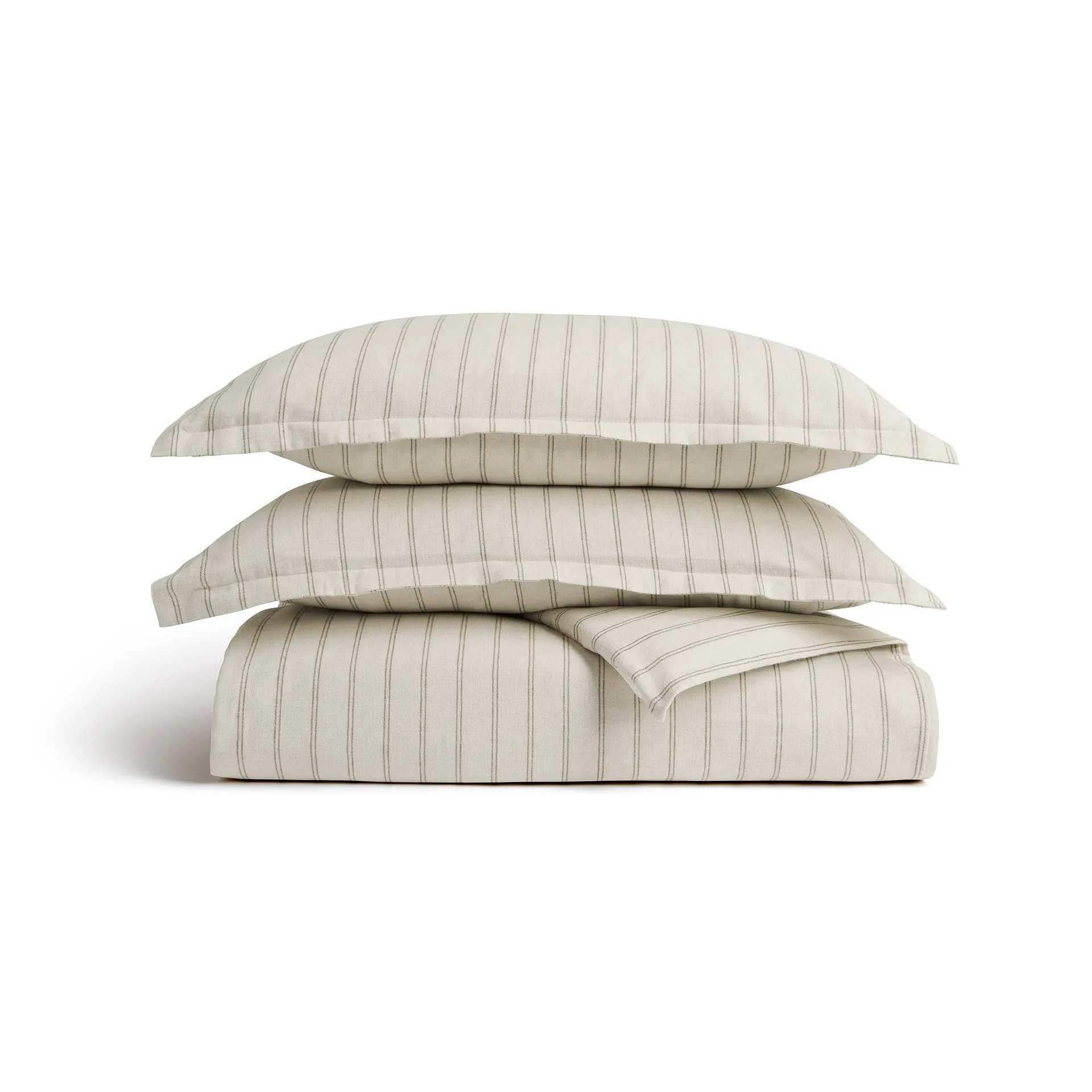 Flannel Stripe Duvet Set