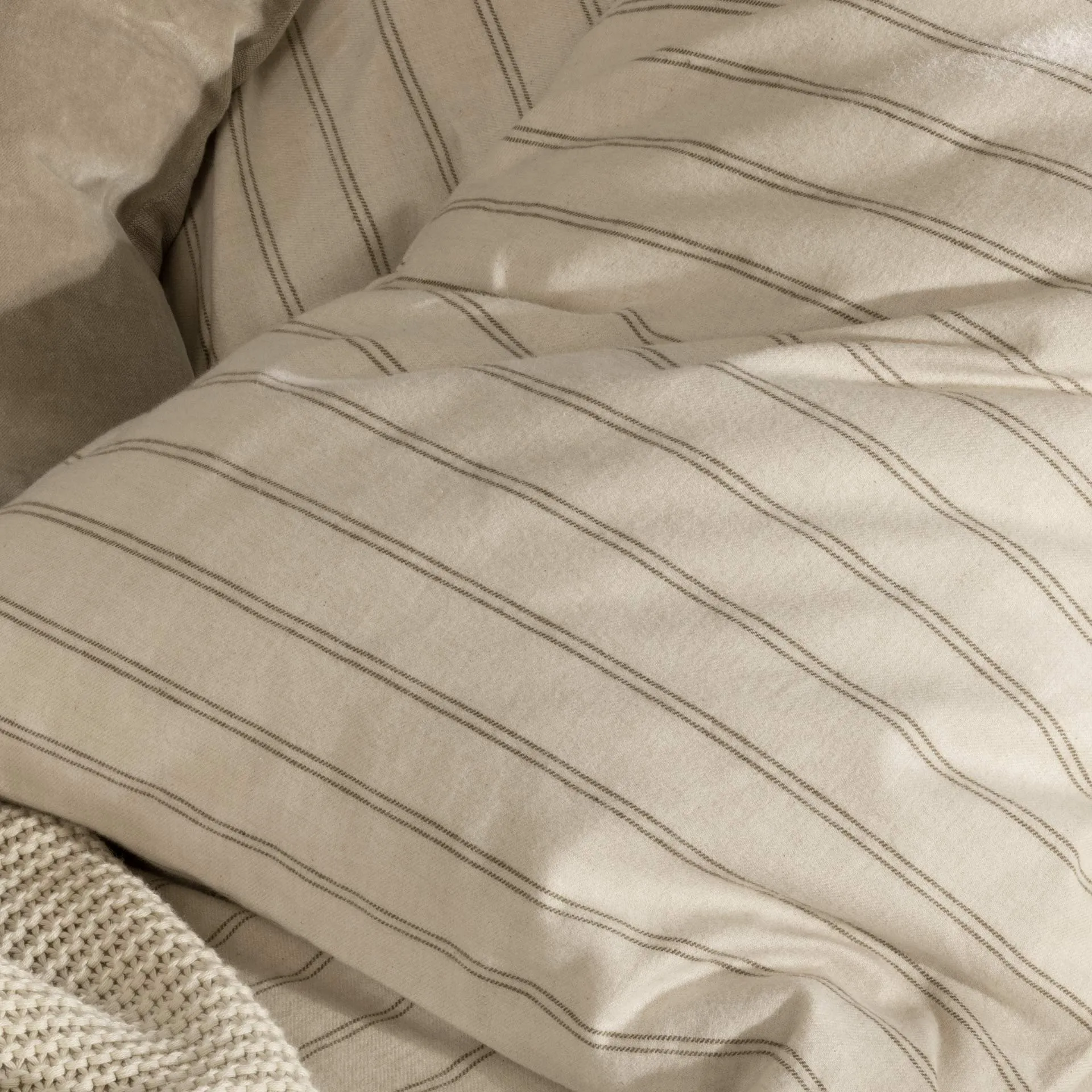 Flannel Stripe Duvet Set