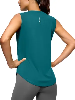 G Gradual Women's Workout Tank Tops Lightweight Sleeveless High Neck Athletic Shirts for Running Gym Tennis Pickleball