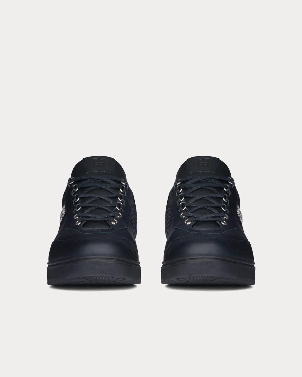 G4 Leather Black Low Top Sneakers