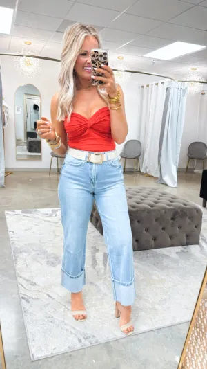 Gabby High Rise Baggy Straight Jean