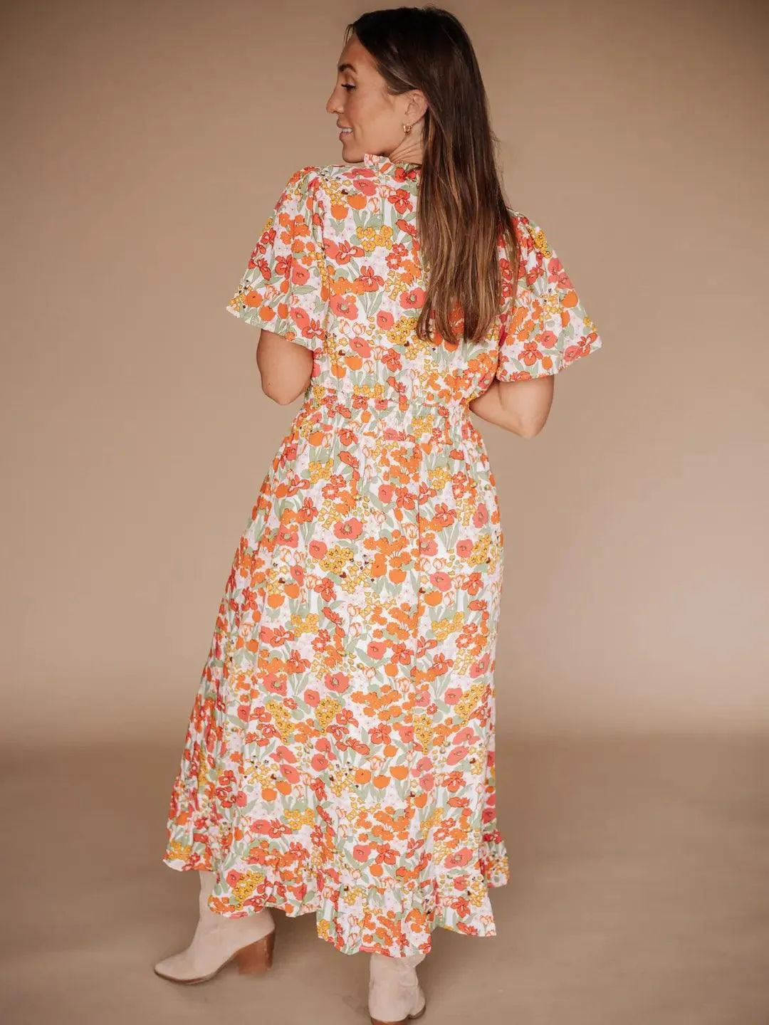 Gabby Maxi Dress in Red