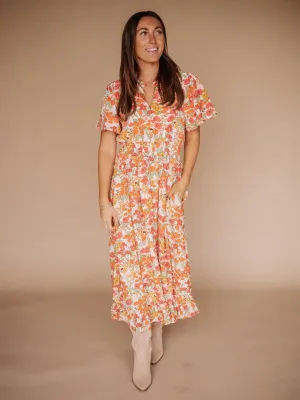 Gabby Maxi Dress in Red