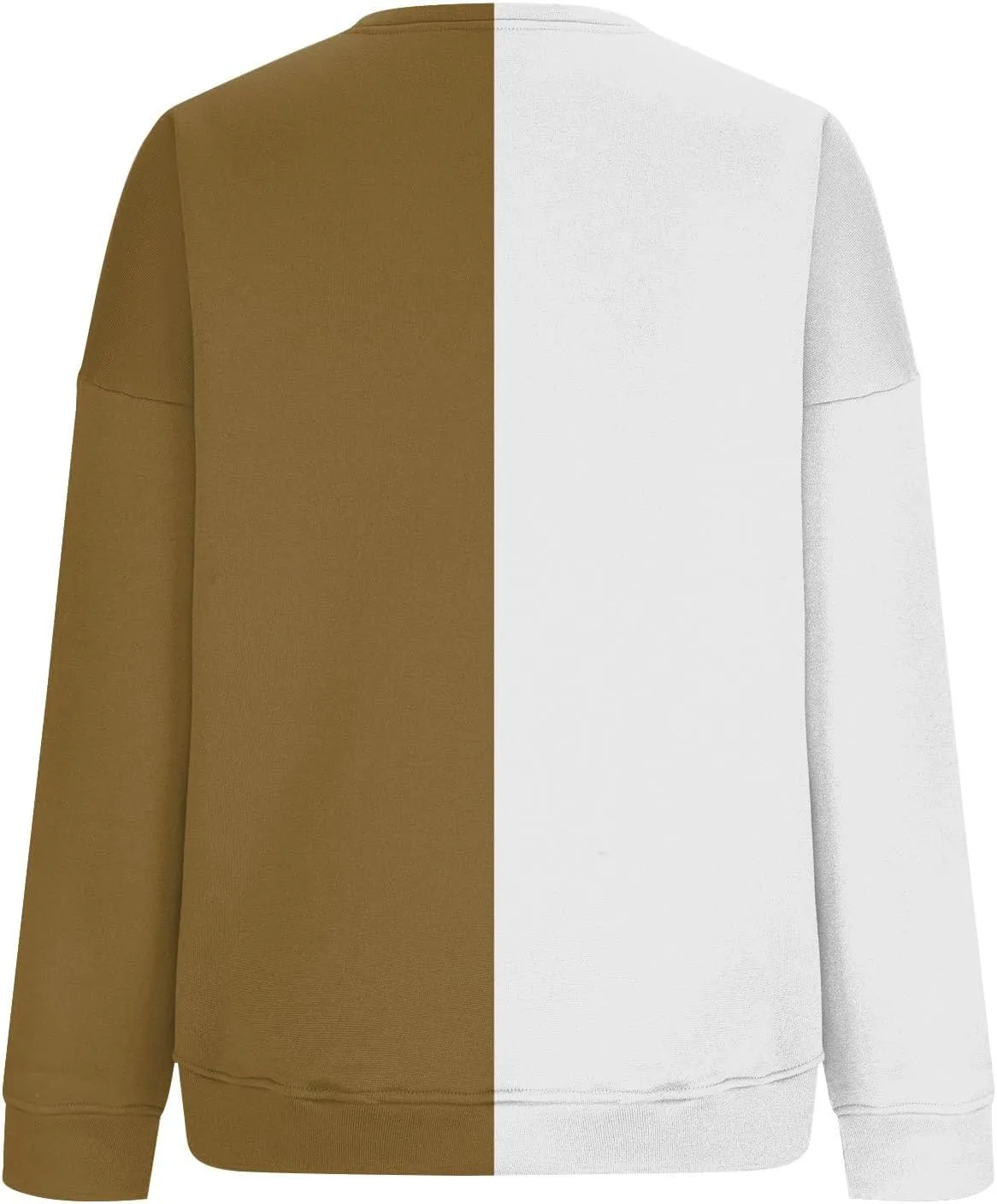GOFULY Crew Neck Oversized Sweatshirt For Girls Long Sleeve Fall Tops Crop Striped Color Block Sweatshirts Winter Pullover