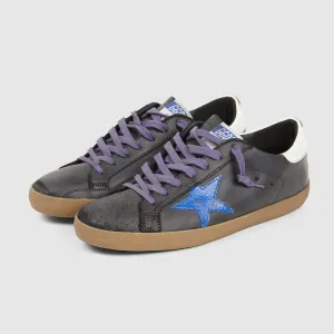 Golden Goose Superstar Black Black Blue Sneakers