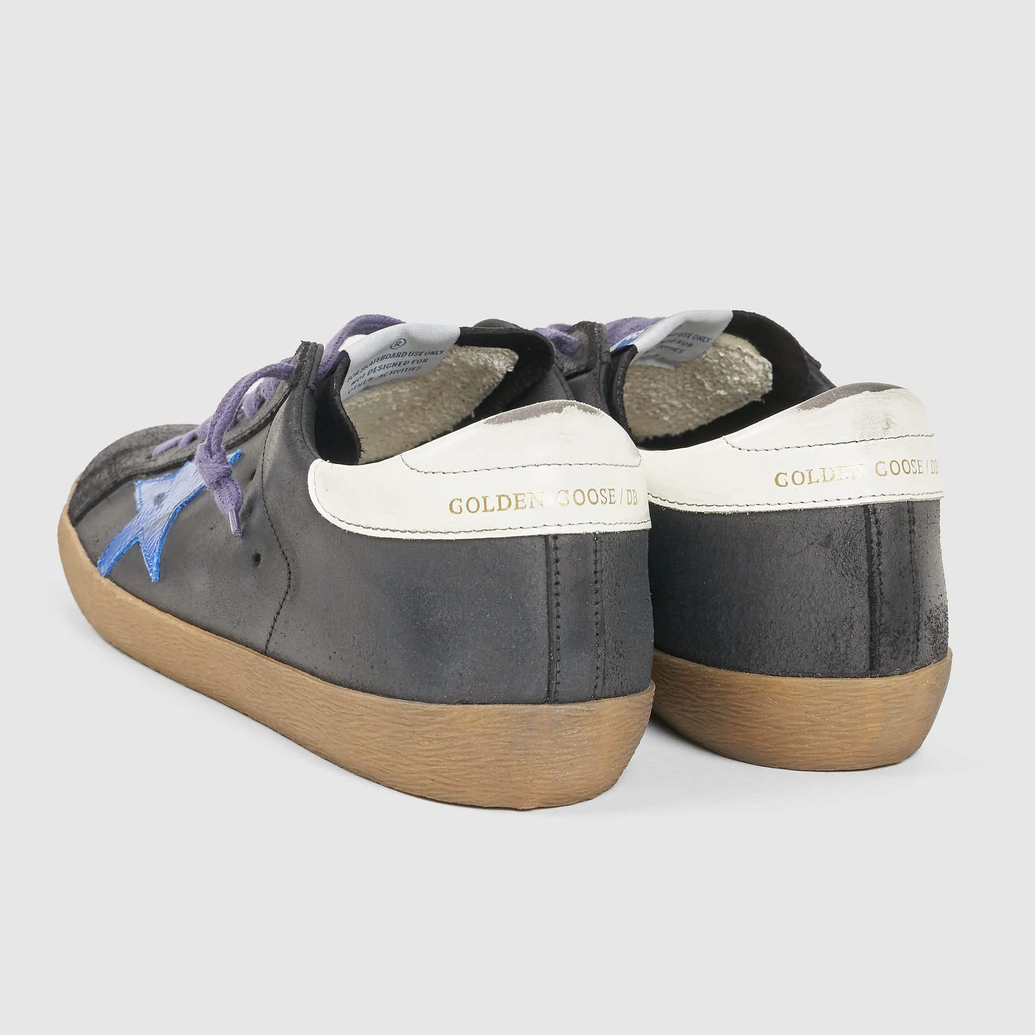 Golden Goose Superstar Black Black Blue Sneakers