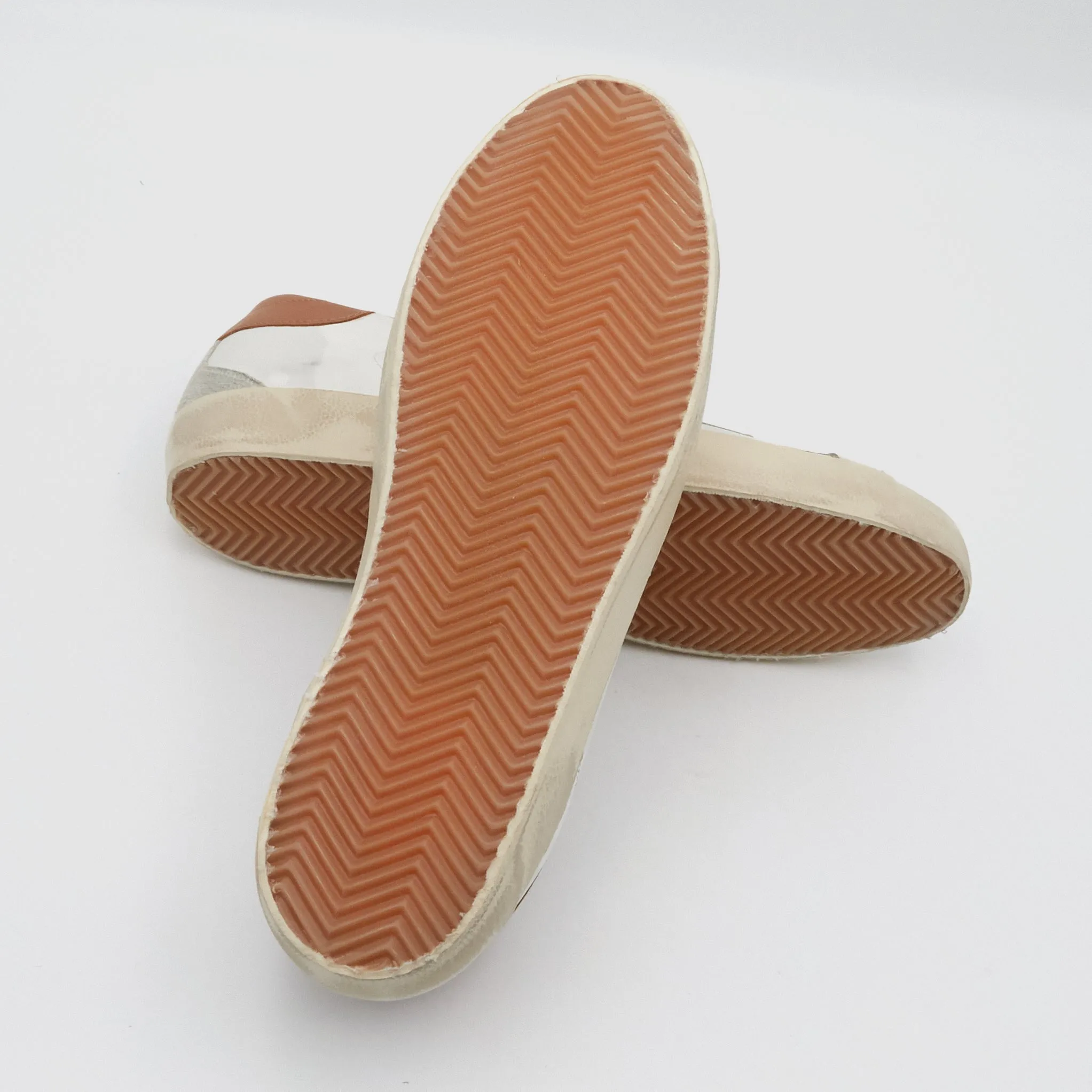 Golden Goose Superstar White Ice Brown Sneakers