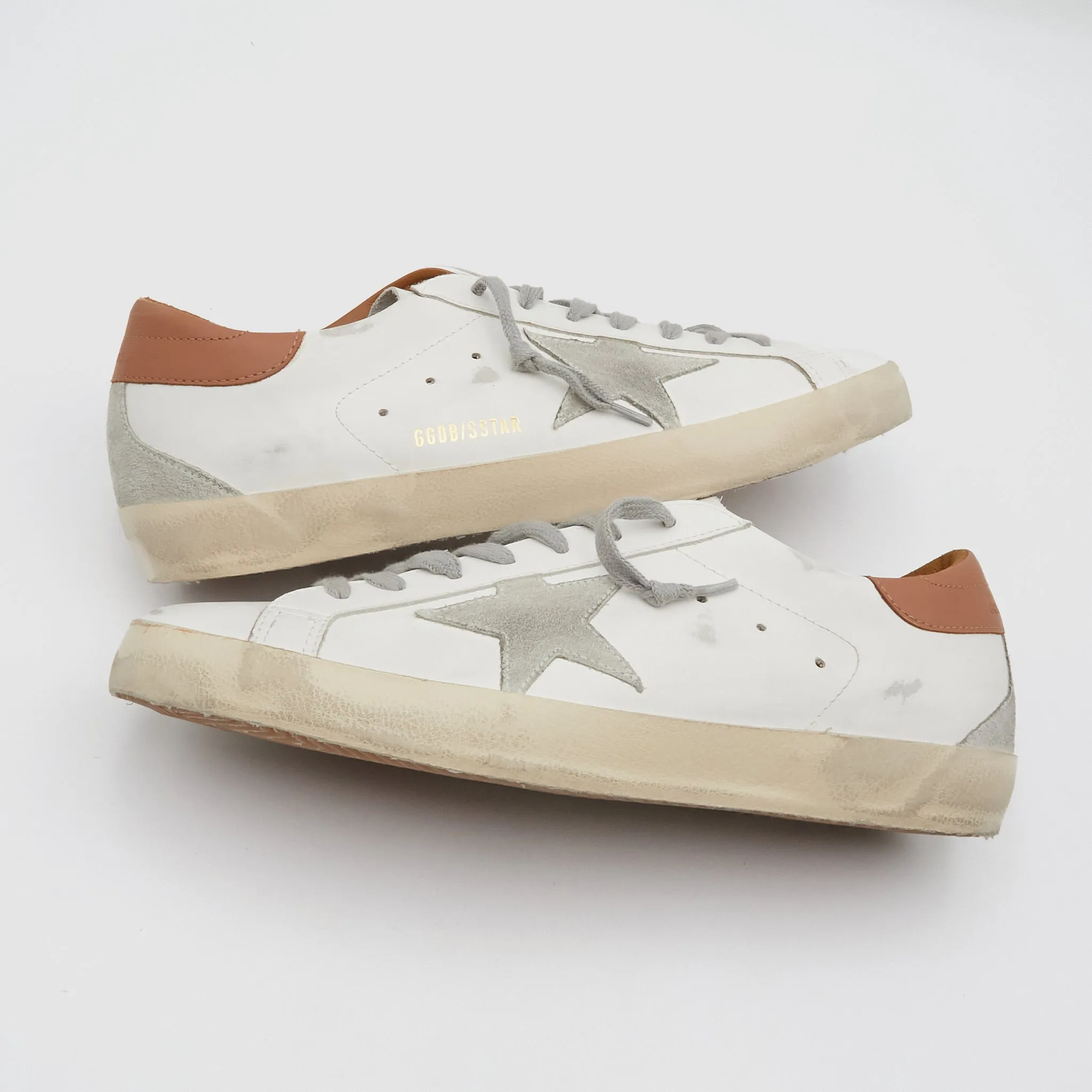 Golden Goose Superstar White Ice Brown Sneakers