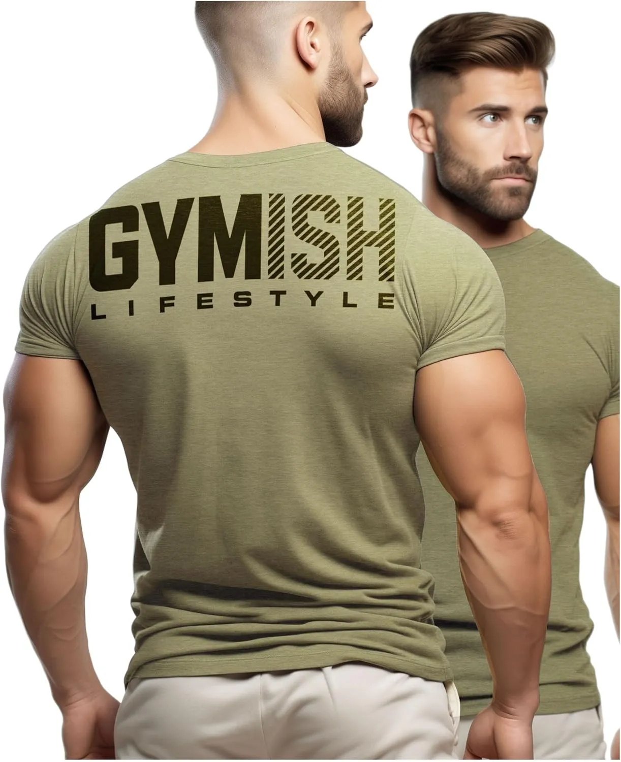 Gymish Lifestyle Gym Workout Shirts Men Motivational Gym T-Shirt Gift for Men