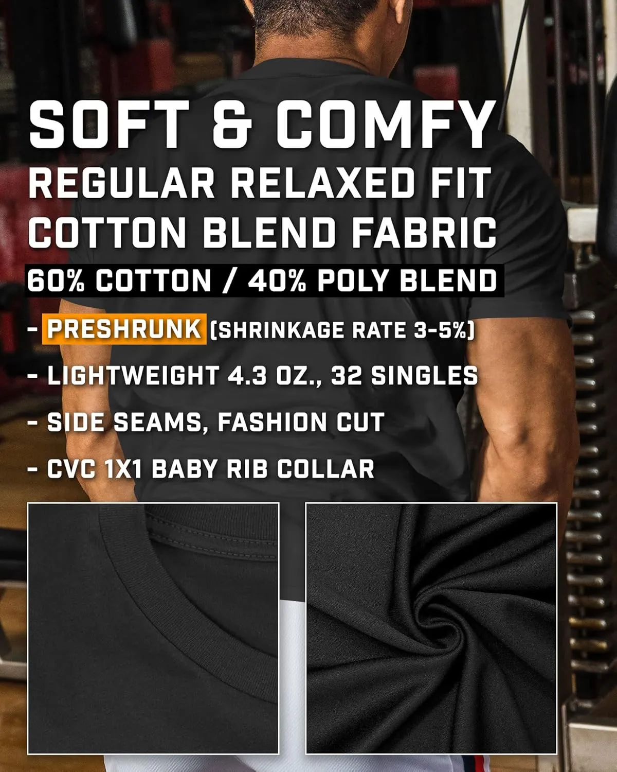 Gymish Lifestyle Gym Workout Shirts Men Motivational Gym T-Shirt Gift for Men