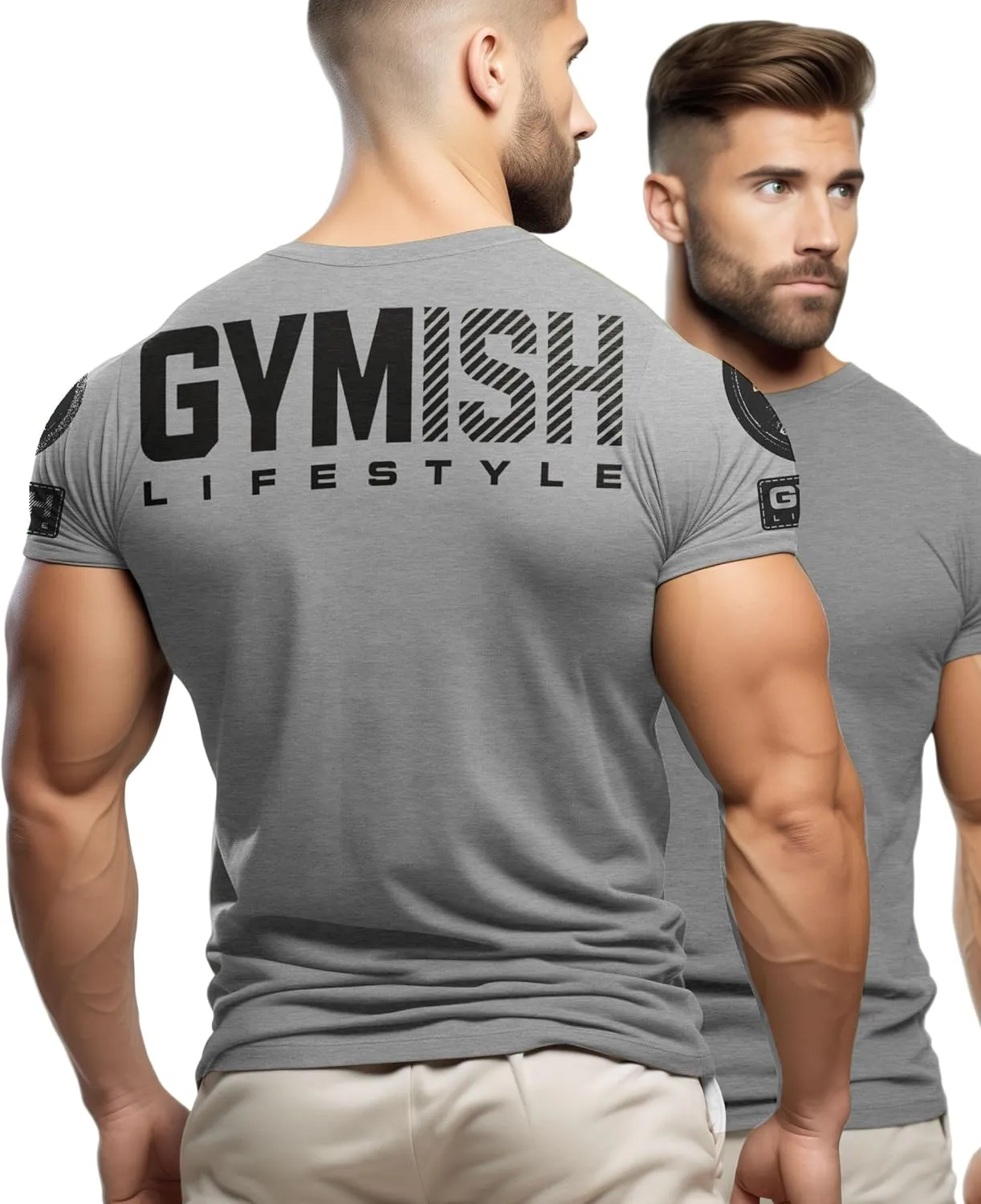 Gymish Lifestyle Gym Workout Shirts Men Motivational Gym T-Shirt Gift for Men