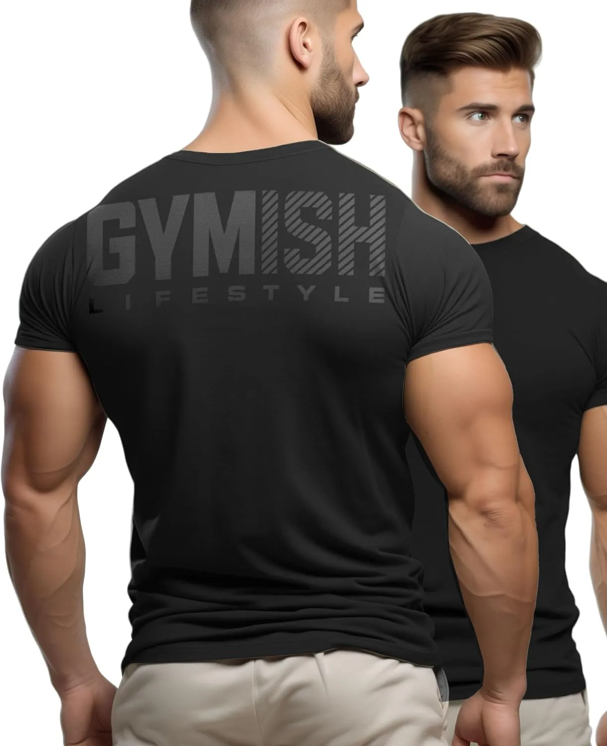 Gymish Lifestyle Gym Workout Shirts Men Motivational Gym T-Shirt Gift for Men