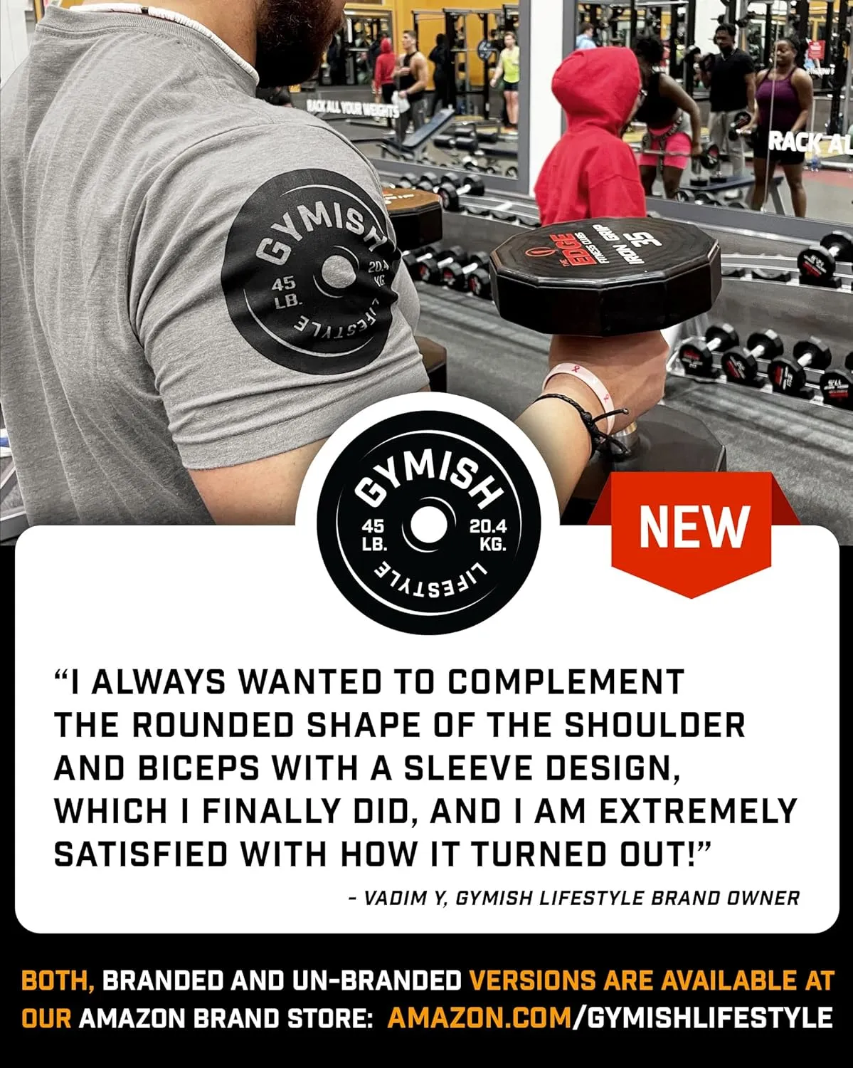 Gymish Lifestyle Gym Workout Shirts Men Motivational Gym T-Shirt Gift for Men