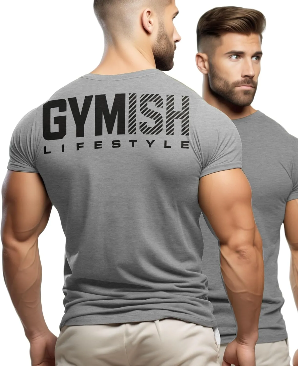 Gymish Lifestyle Gym Workout Shirts Men Motivational Gym T-Shirt Gift for Men