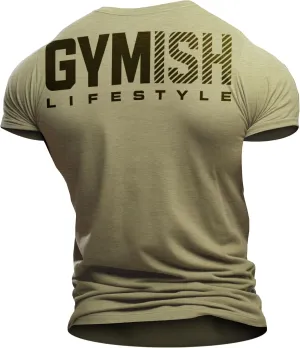 Gymish Lifestyle Gym Workout Shirts Men Motivational Gym T-Shirt Gift for Men