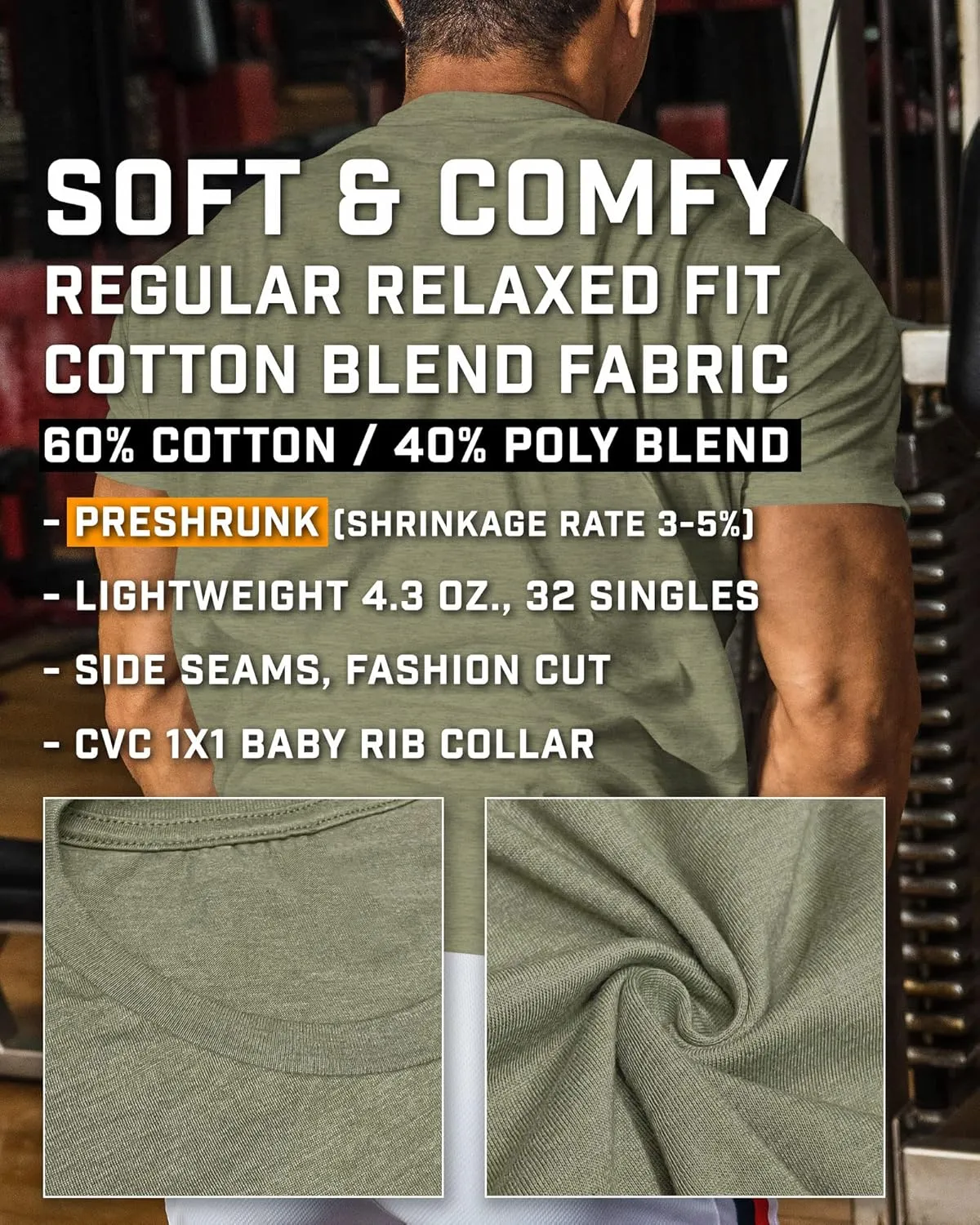 Gymish Lifestyle Gym Workout Shirts Men Motivational Gym T-Shirt Gift for Men