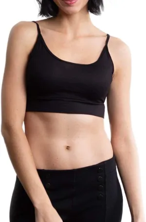 HALFTEE Spaghetti Strap Cami Layering Tee | Demi Cami Crop Tops for Women & Teens | XS-3X