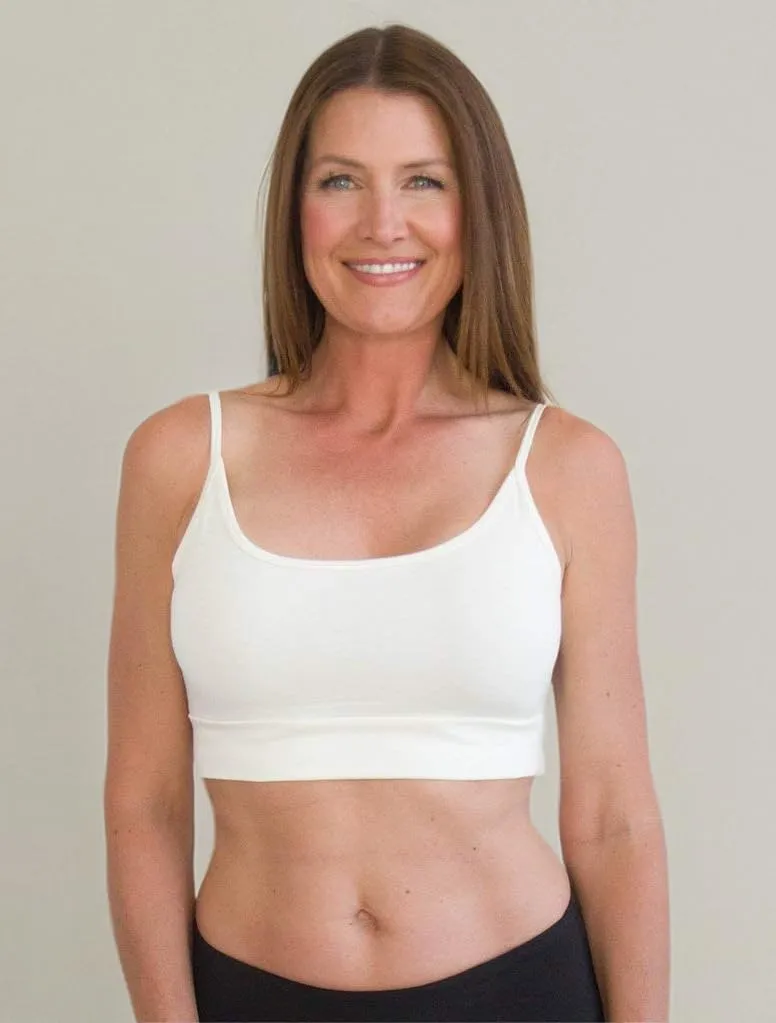 HALFTEE Spaghetti Strap Cami Layering Tee | Demi Cami Crop Tops for Women & Teens | XS-3X