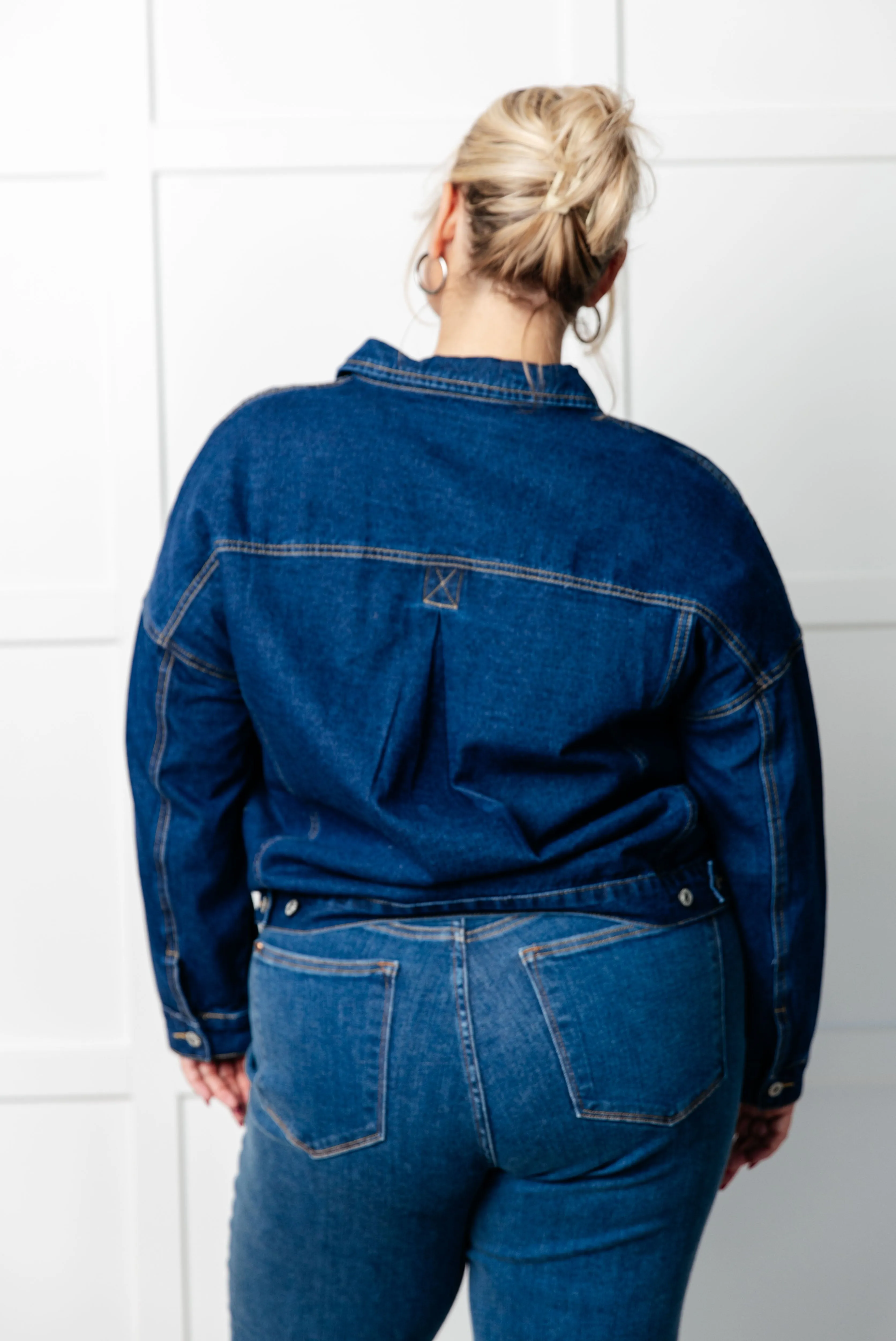 Have We Met Oversized Denim Jacket – Stylish and Versatile (Sizes S-2XL)