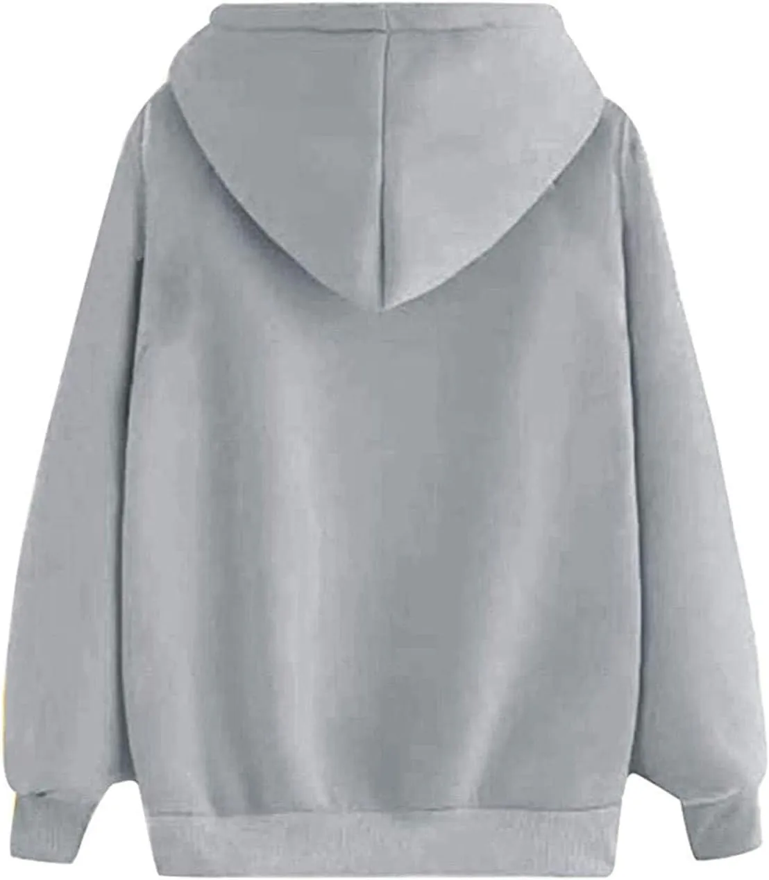 Hoodies for Women Trendy Heart Print Long Sleeve Drawstring Pullover Tops Oversized Casual Sweatshirts with Pocket