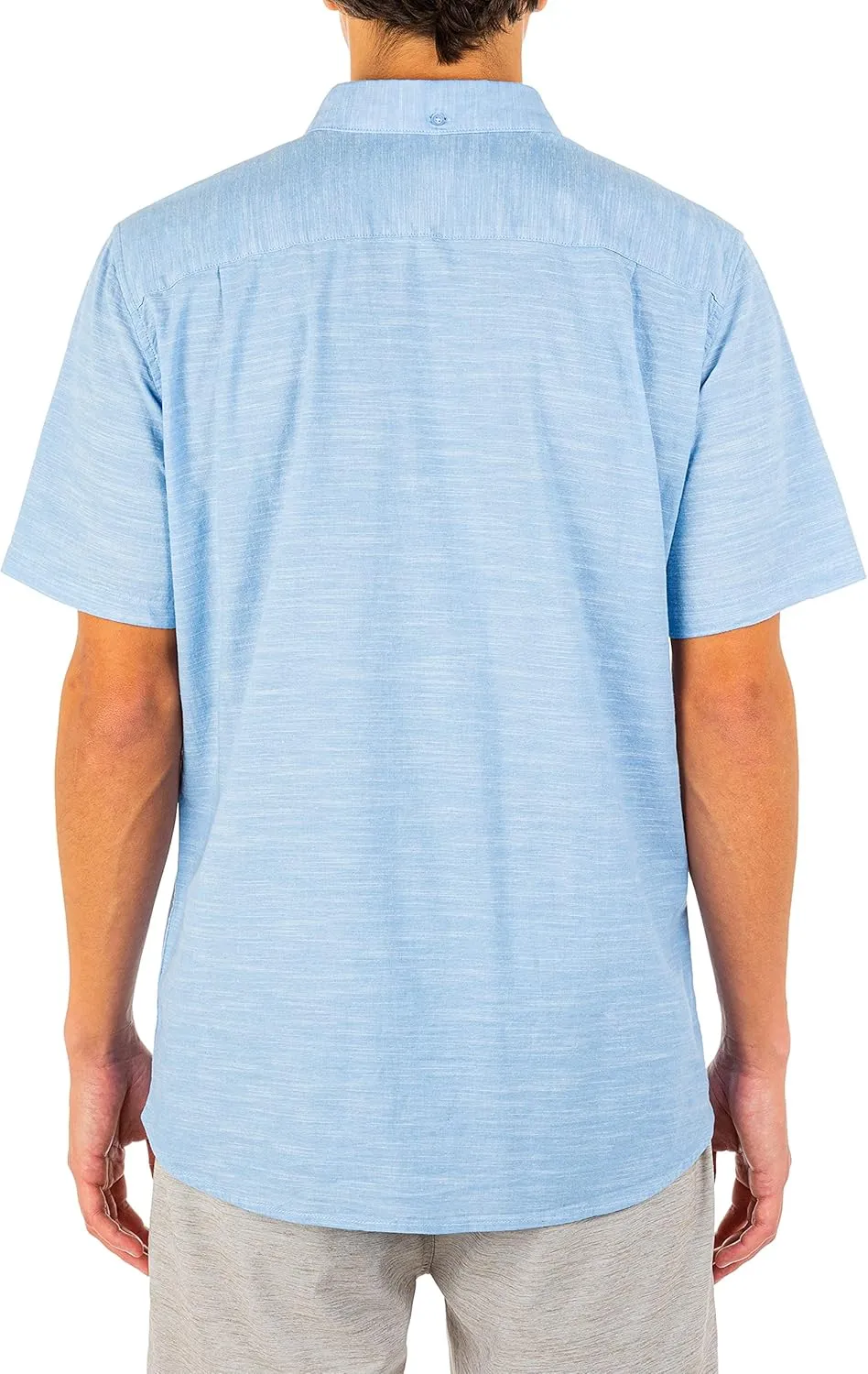 Hurley Men's One and Only Textured Short Sleeve Button Up