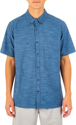Hurley Men's One and Only Textured Short Sleeve Button Up