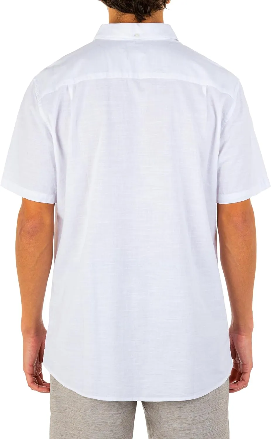 Hurley Men's One and Only Textured Short Sleeve Button Up