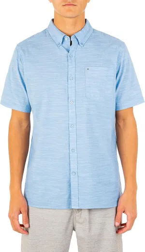 Hurley Men's One and Only Textured Short Sleeve Button Up
