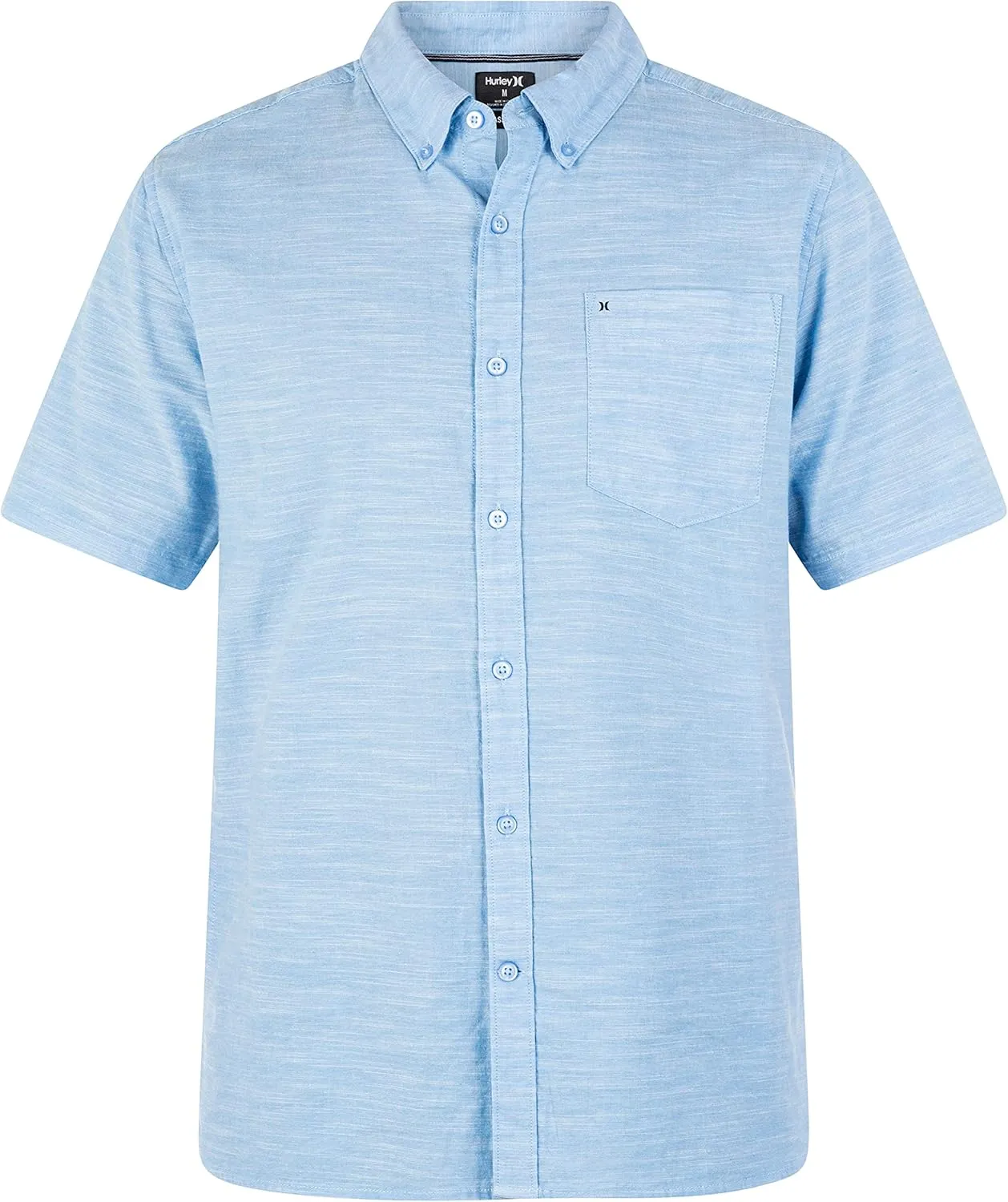 Hurley Men's One and Only Textured Short Sleeve Button Up