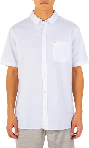 Hurley Men's One and Only Textured Short Sleeve Button Up