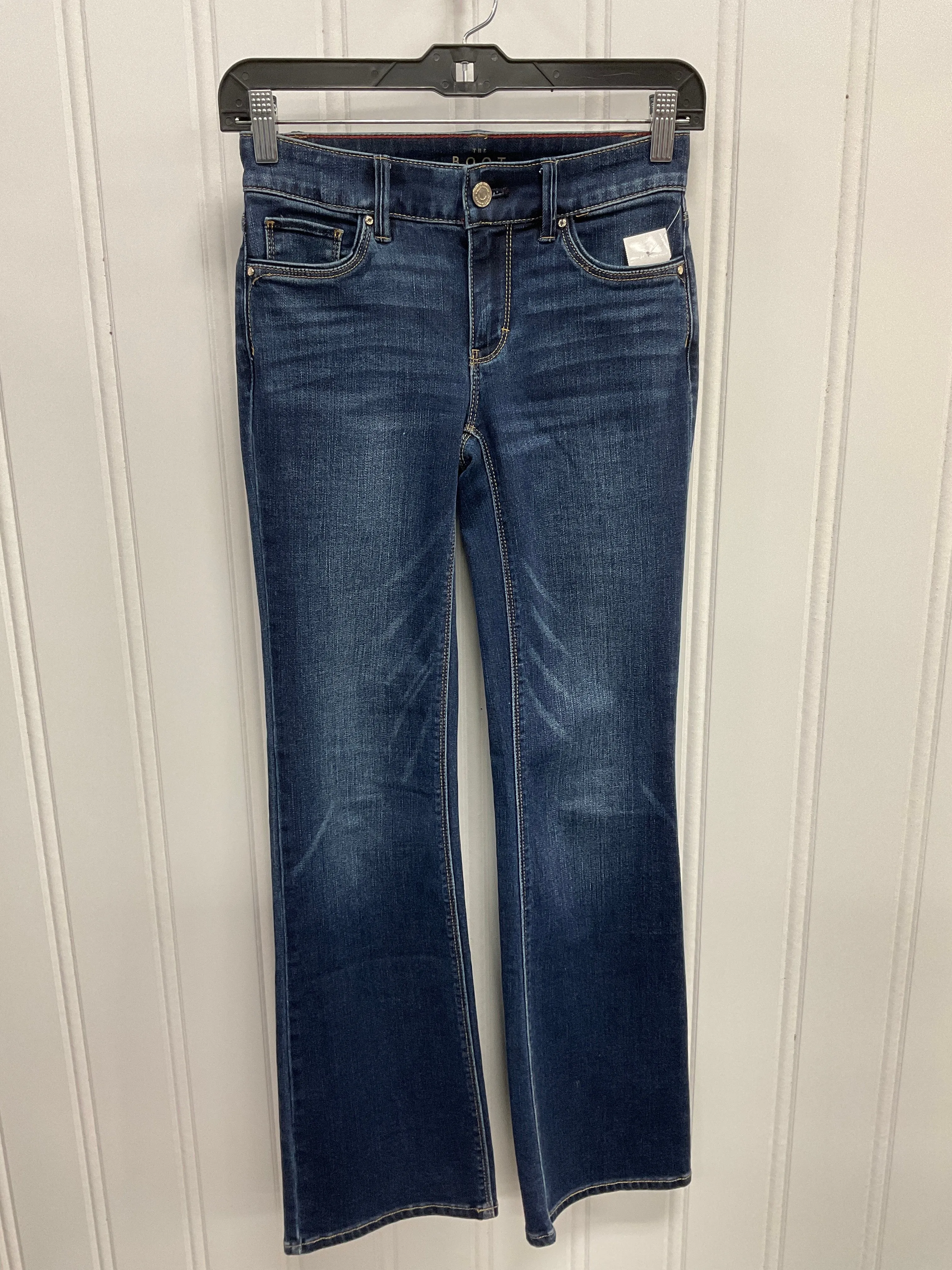 Jeans Boot Cut By White House Black Market In Blue Denim, Size:00P