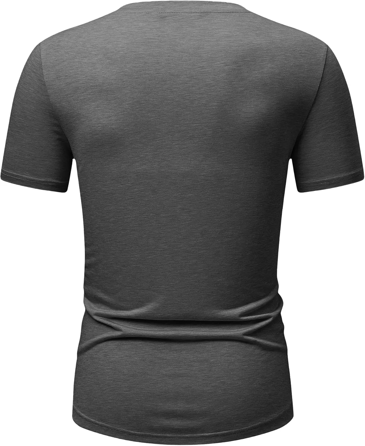 JMIERR Men's Casual Henley Shirts Short Sleeve Basic Button Muscle Longline T-Shirt Gym Workout Athletic Tee