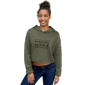 JUST MINDING: Crop Hoodie