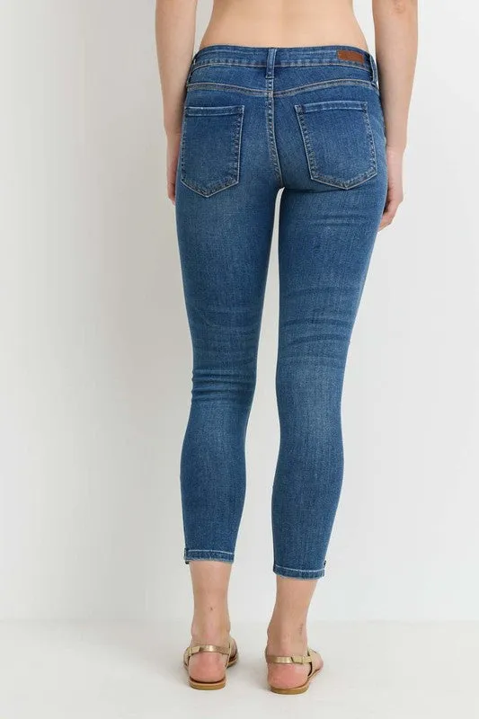 Just USA We Got You Covered Mid-Rise Skinny Jeans (Denim)