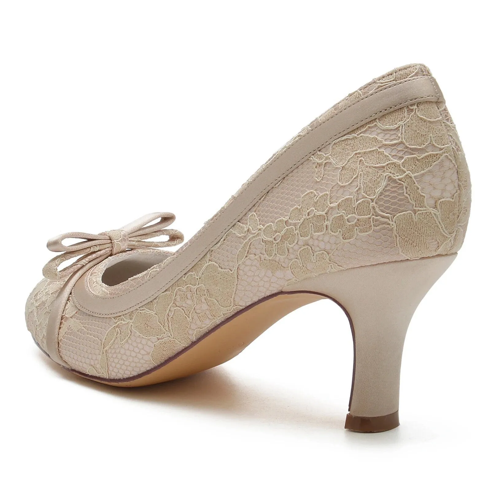 Lace Shoes with Chunky Low Heels | Other Colours