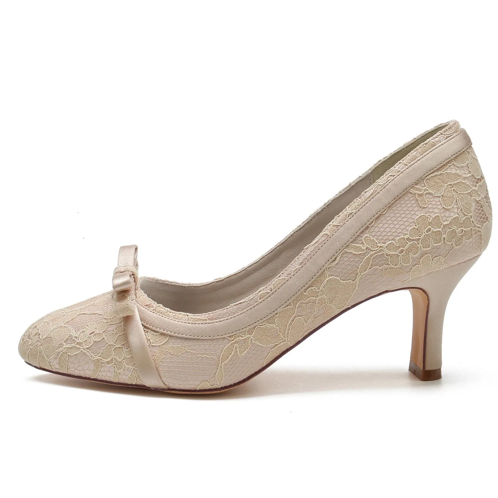 Lace Shoes with Chunky Low Heels | Other Colours
