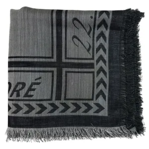 Lanvin Scarf Dark Gray 22 Rue du Faubourg Saint-Honoré - Extra Large Square Wrap
