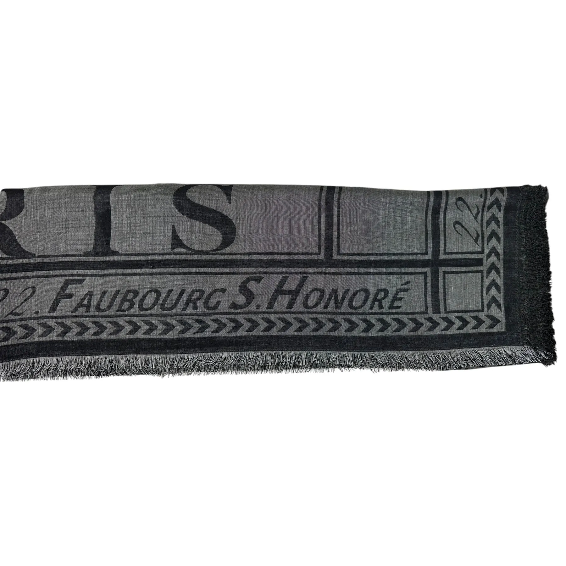 Lanvin Scarf Dark Gray 22 Rue du Faubourg Saint-Honoré - Extra Large Square Wrap