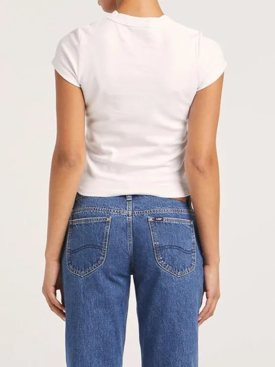 Lee Essential Rib Tee - Timeless White