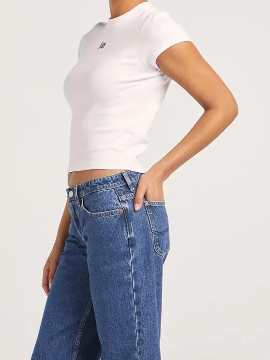 Lee Essential Rib Tee - Timeless White
