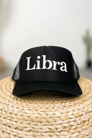 Libra trucker hat black
