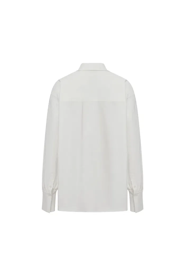 Linda Button-Up Shirt in Oxford Cotton