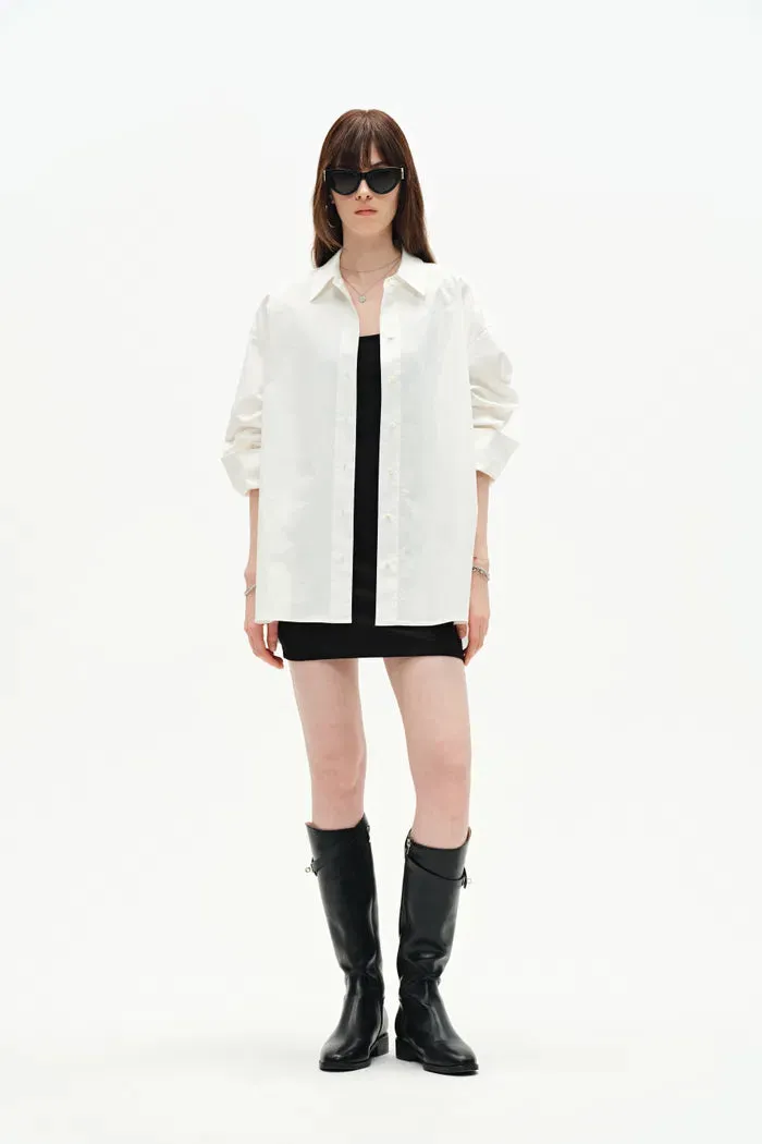 Linda Button-Up Shirt in Oxford Cotton