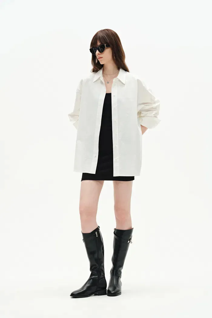 Linda Button-Up Shirt in Oxford Cotton