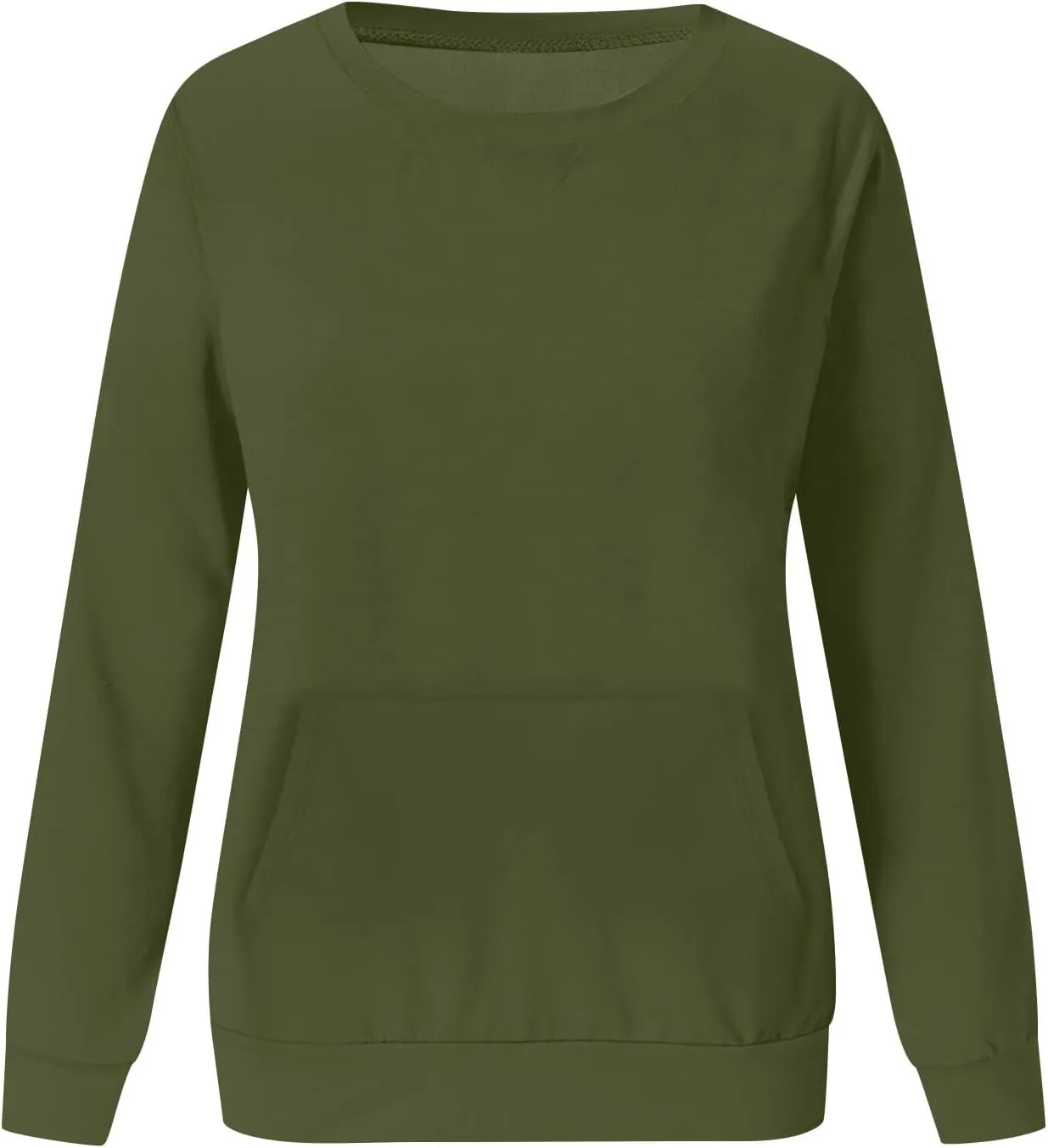 LRMQS Sweatshirt for Women Crewneck Trendy Long Sleeve Shirts with Pocket Fall Fashion 2024 Casual Cute Pullover Clothes