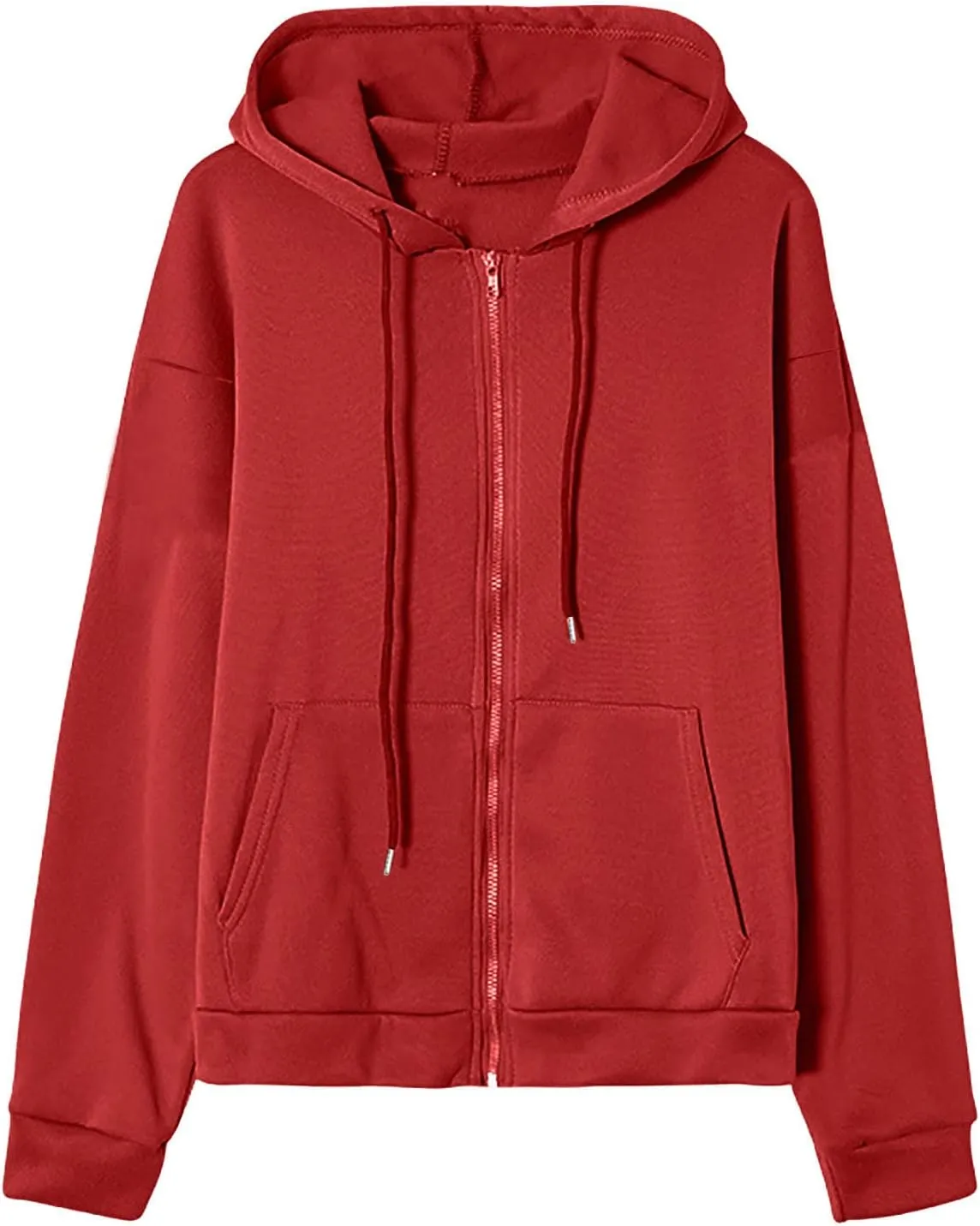 LRMQS Womens Fall Fashion 2024 Hoodies Zip up Long Sleeve Sweatshirt Jackets with Pocket Loose Casual Trendy Clothes Outfits