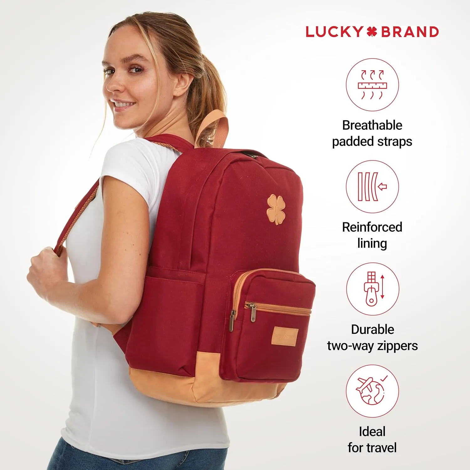 Lucky Backpack for Men, Premium Laptop Backpack, Travel Backpack for Women, Lightweight Backpacks, Comfortable Mens Back Pack