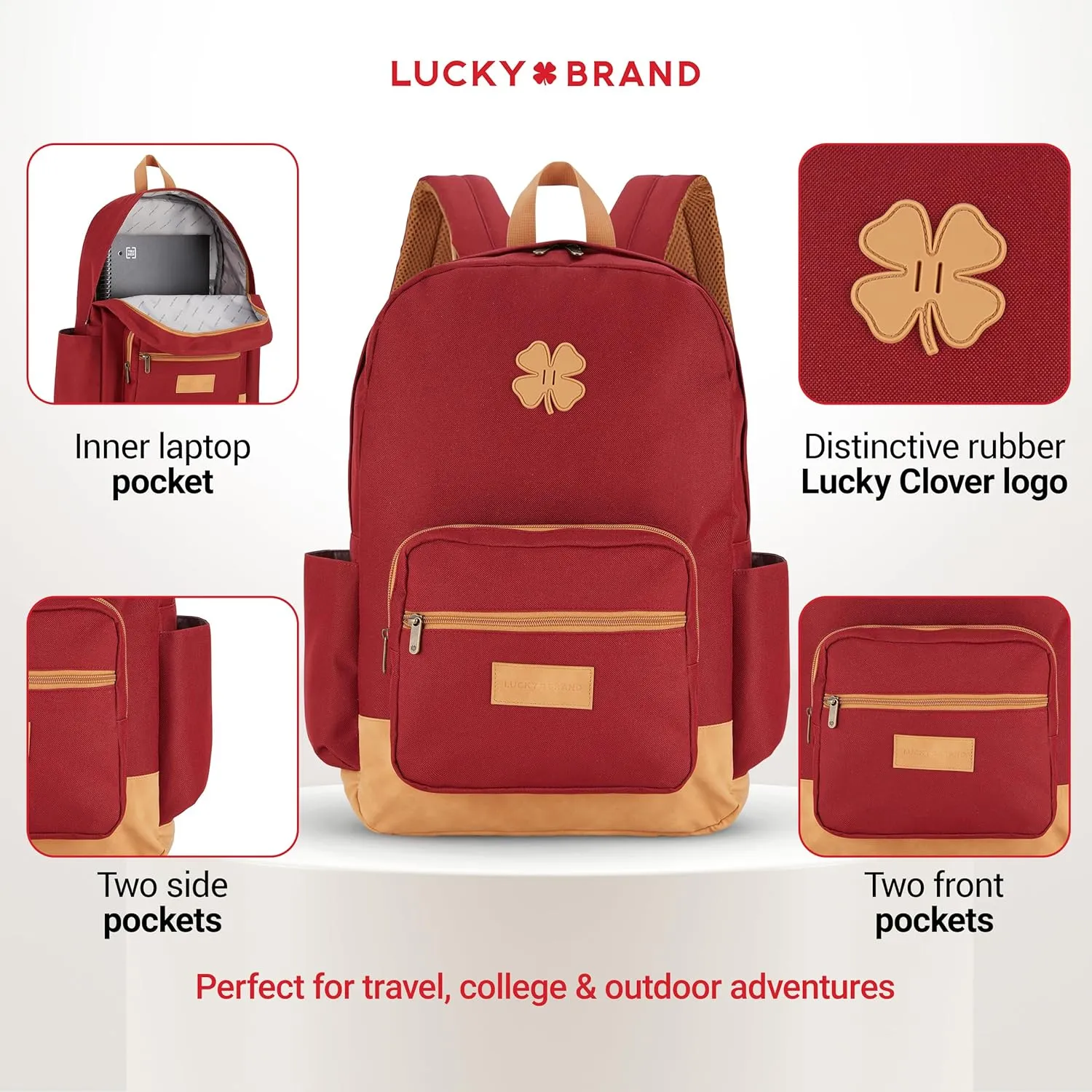Lucky Backpack for Men, Premium Laptop Backpack, Travel Backpack for Women, Lightweight Backpacks, Comfortable Mens Back Pack